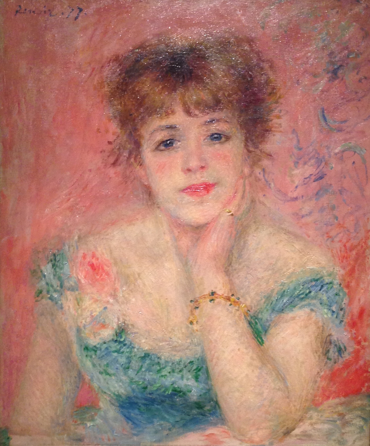 Пьер Огюст Ренуар портрет актрисы Жанны Самари 1877